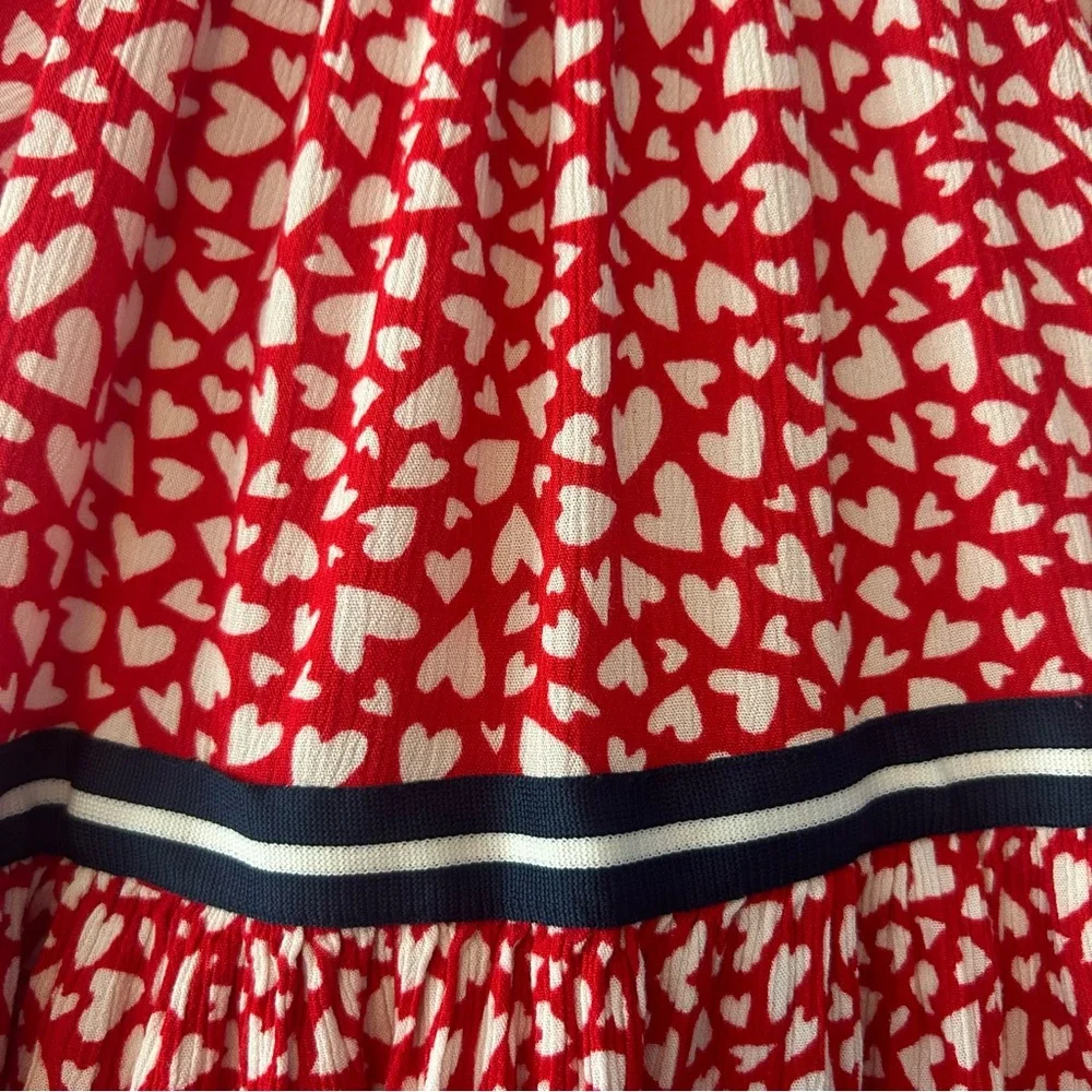 Gymboree red and white heart print valentines day dress size 4
